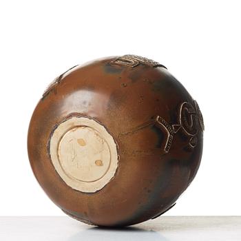 Stig Lindberg, a large stoneware jar, Gustavsberg studio, Sweden 1960.