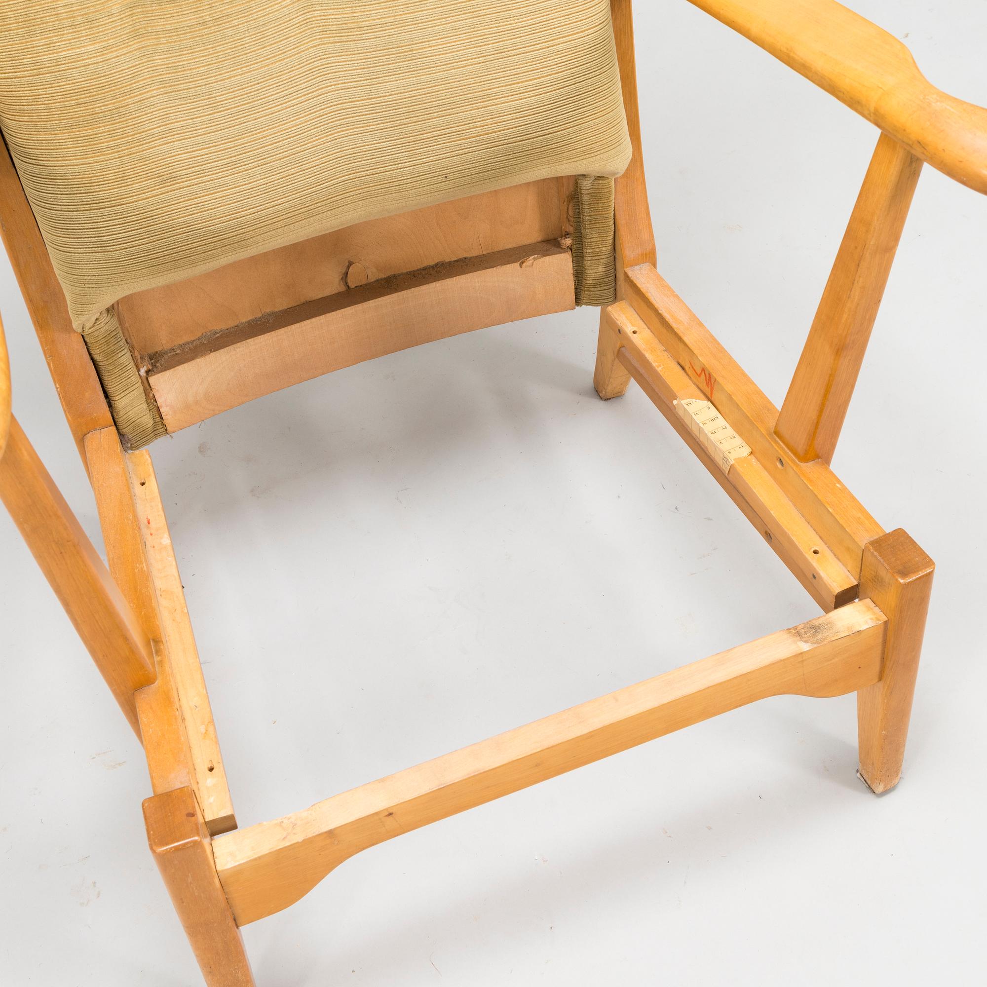 A 1950's armchair, unknown designer model 'Koti 2407' (Home), Asko Finland.