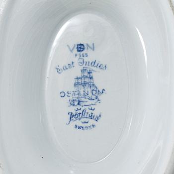 SERVISDELAR, 48 st, "Ostindia", Rörstrand, 1900-tal.