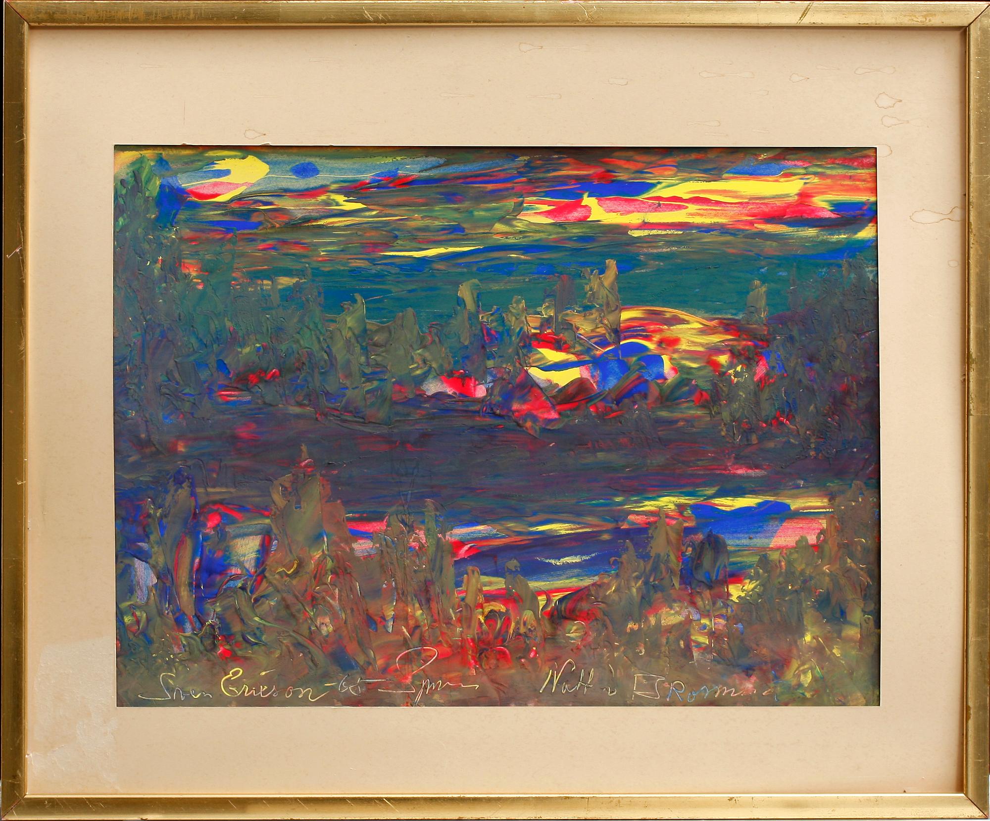 SVEN X:ET ERIXSON, gouache, sign o dat -65.