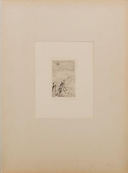 PIERRE-AUGUSTE RENOIR, etching, signed in the print.