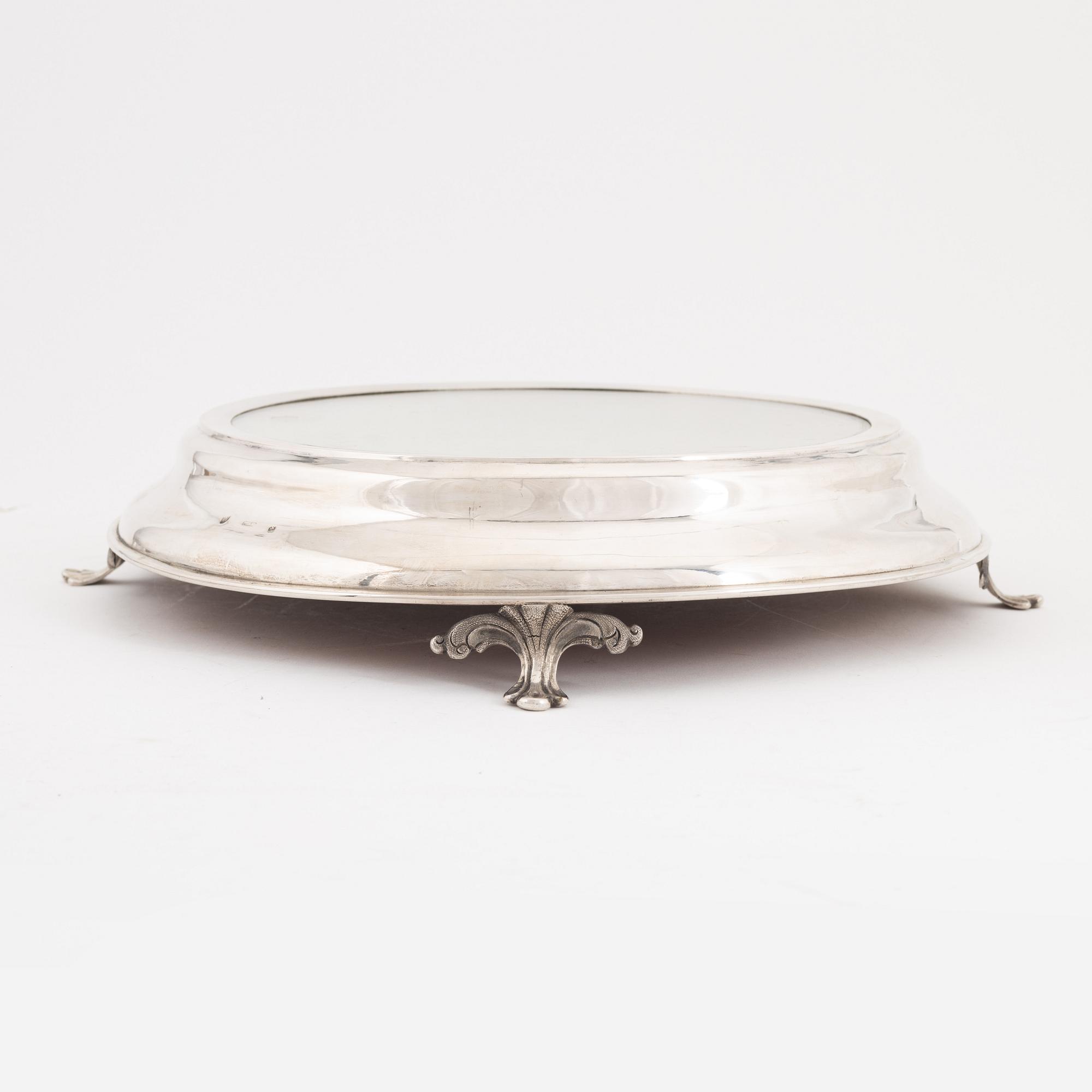 A Danish silver centerpiece, mark of JS Prahl, Copenhagen 1881.