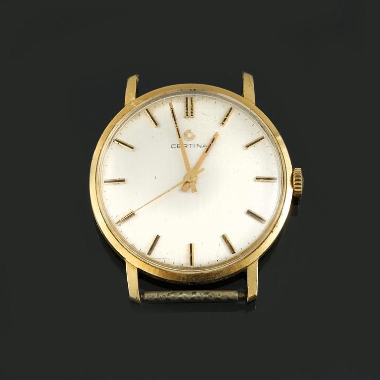 ARMBANDSUR, herr, 18 k guld, Certina, total vikt 26 g.