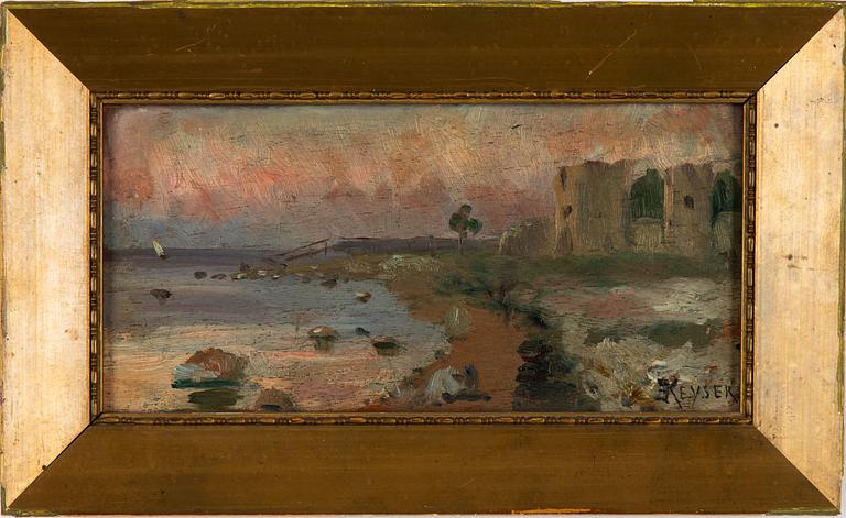 Elisabeth Keyser, Motiv från västra ringmuren, Visby.