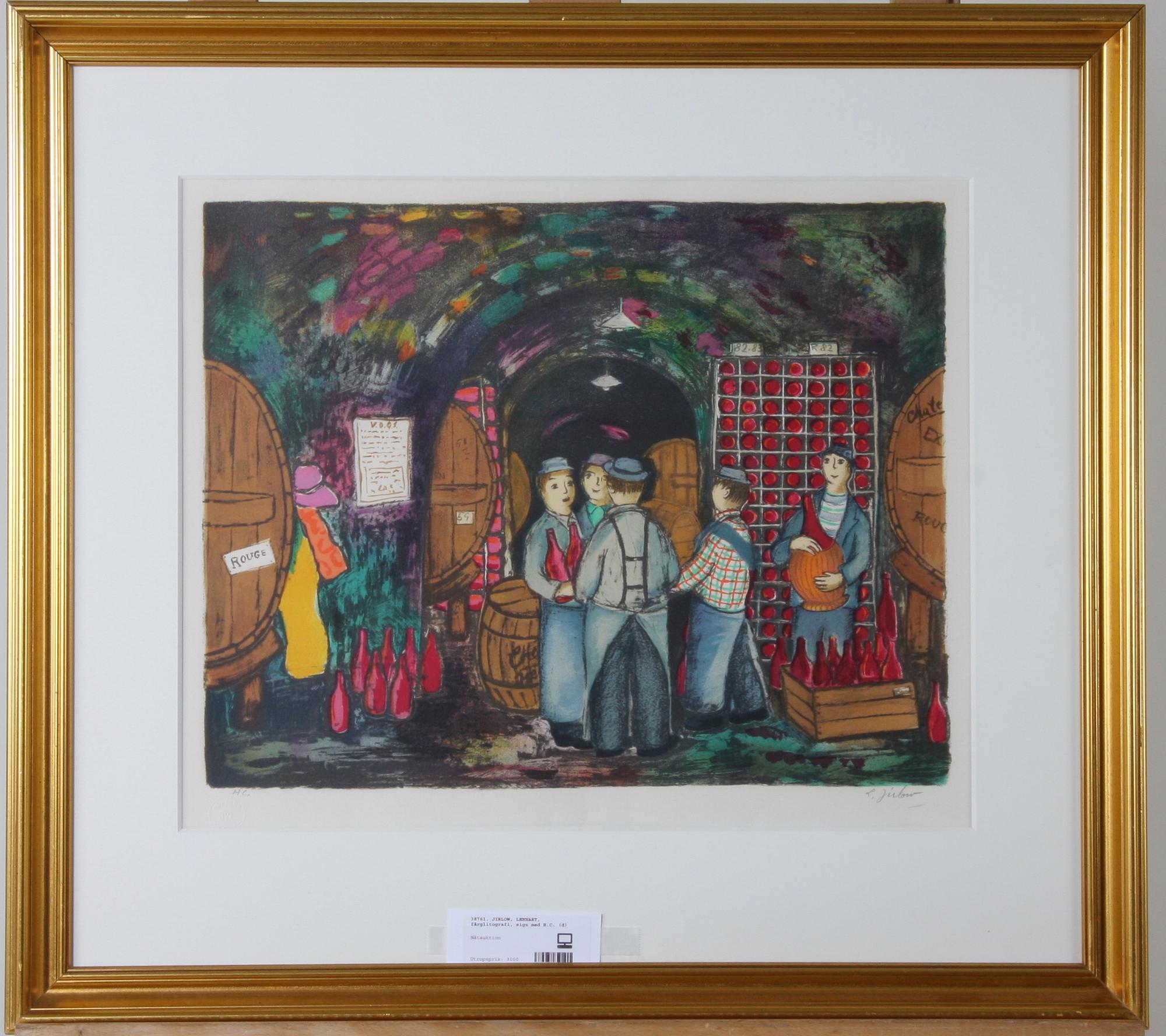 JIRLOW, LENNART, färglitografi, sign med H.C.