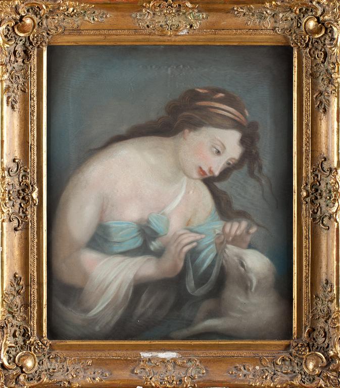 OKÄND KONSTNÄR, pastell, 17/1800-tal.