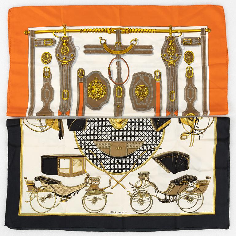 Hermès, scarves, 2 st.