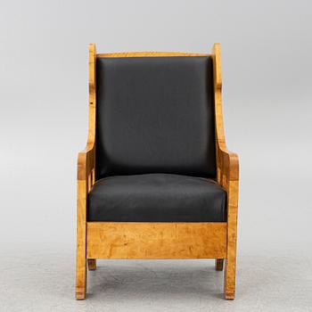 An Art Nouveau armchair, circa 1900, Northern Europe.
