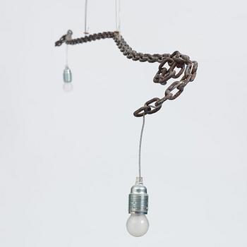 Franz West, a ceiling lamp, ed. 143, Meta Memphis, Italy 1991.