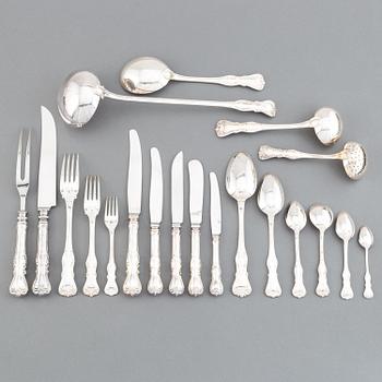 Cg Hallberg, a part 'Prins Albert' silver cutlery, Stockholm, 1947-48 (155 pieces).