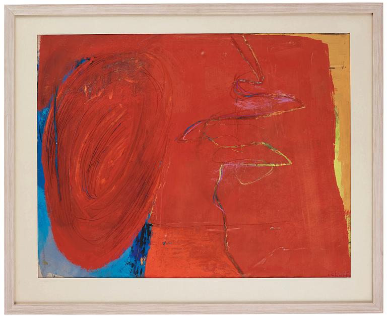 CO Hultén, gouache, signed and executed in the 1950s.