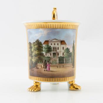 Cup with saucer Empire mid-19th century.