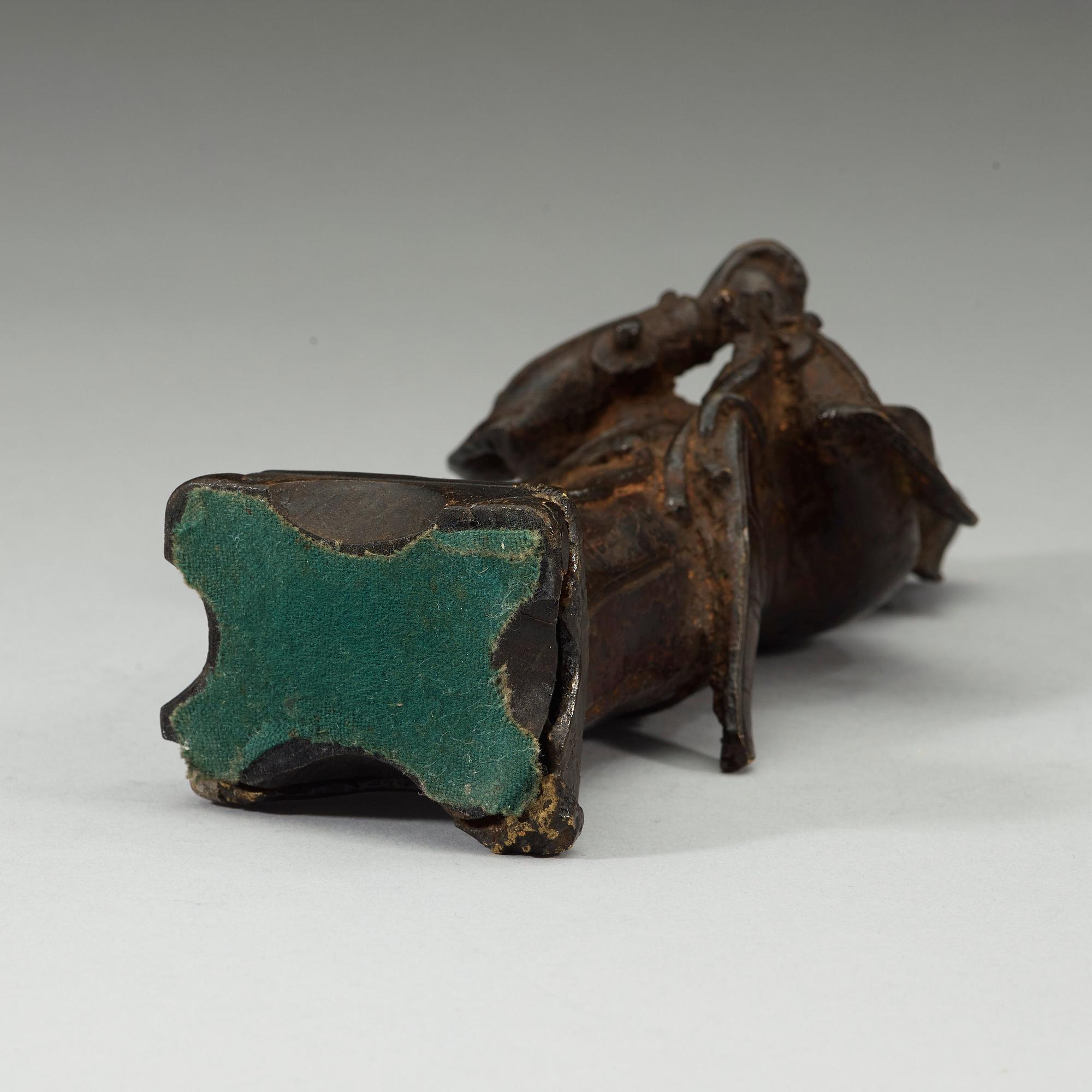 DAOISTISK GUDOM, brons, Mingdynastin (1368-1644).