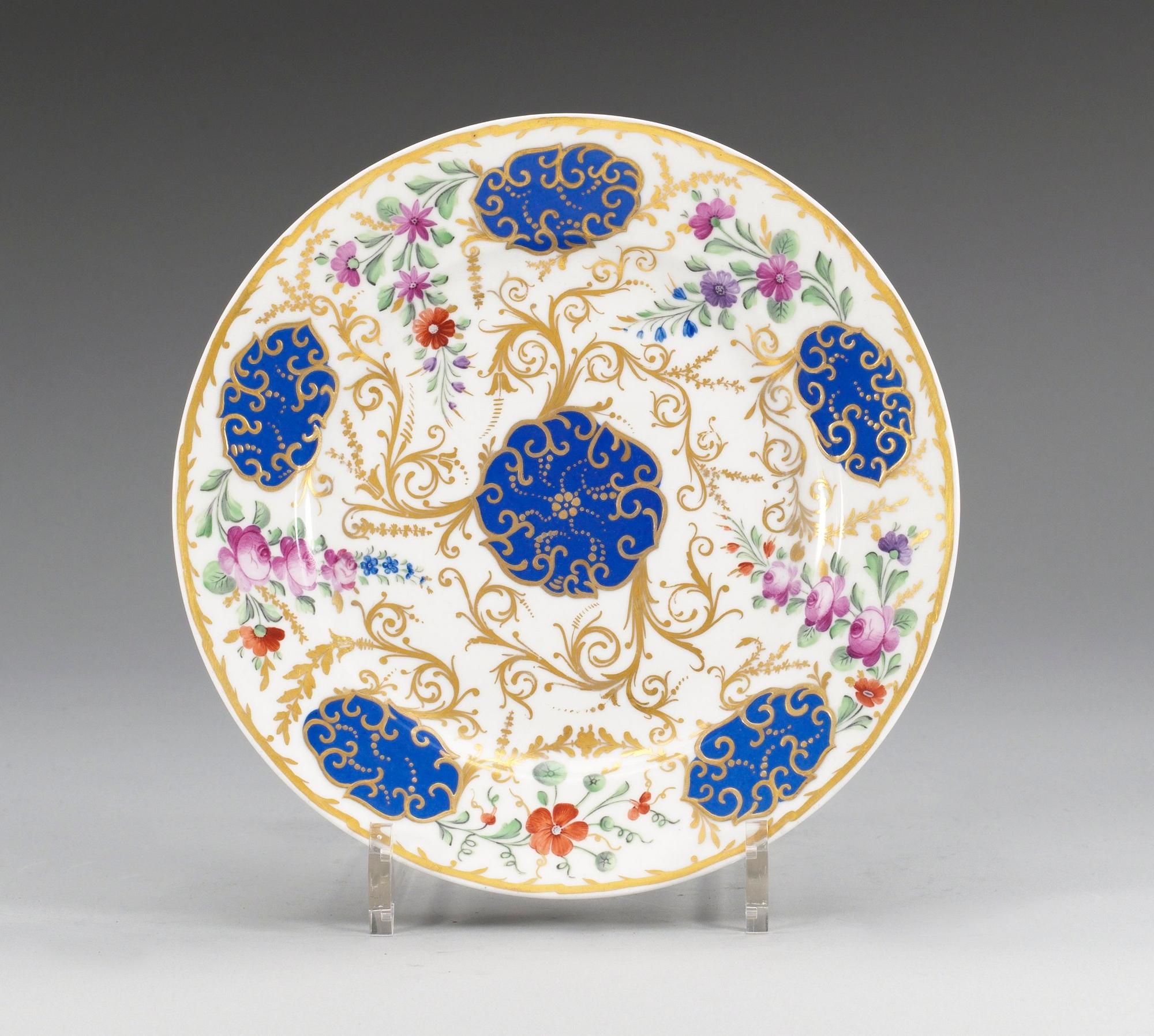 TALLRIK, porslin. Kejserliga Porslinsmanufakturen, S:t Petersburg, Nicolaus I.