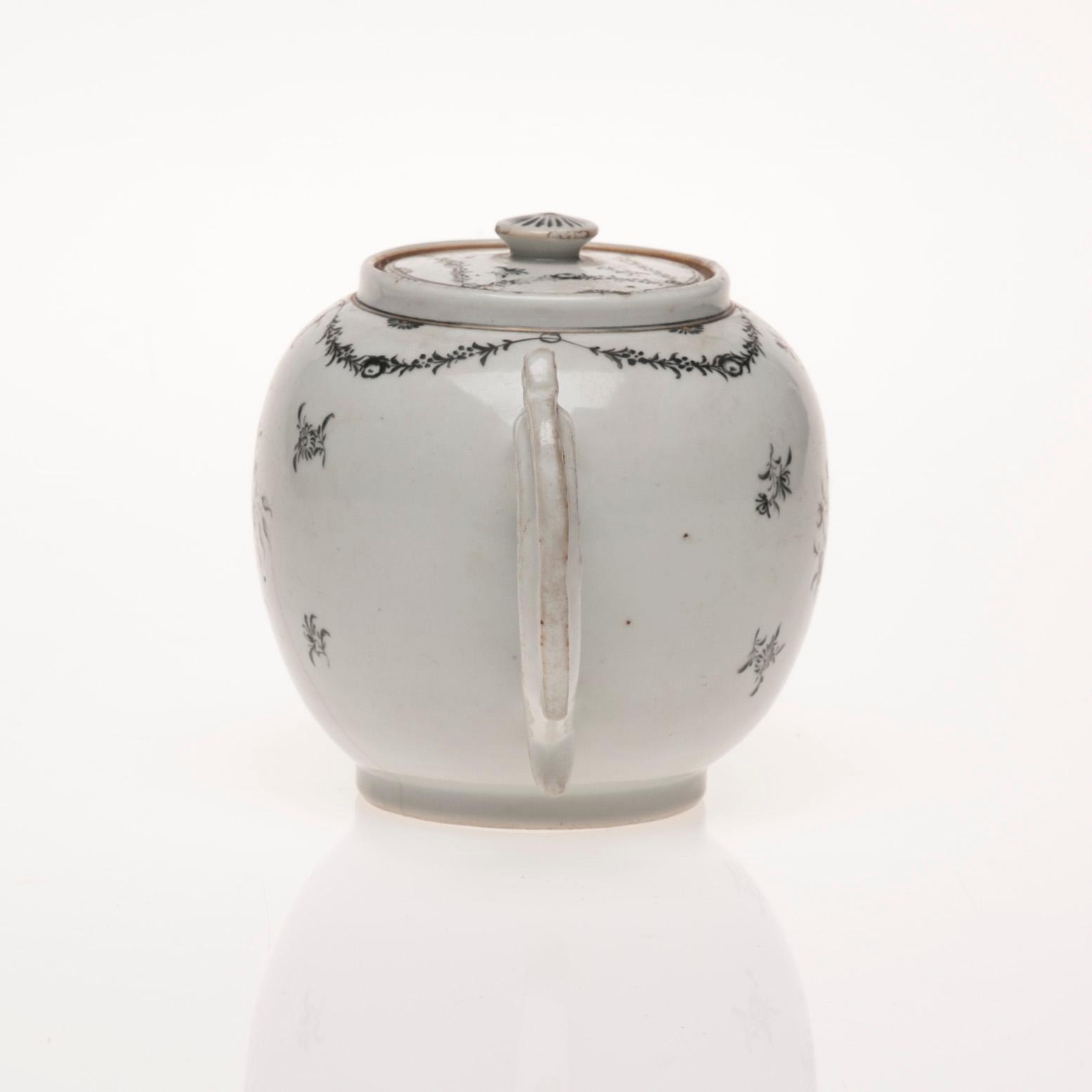 TEKANNA, porslin, Kina 1700-tal.