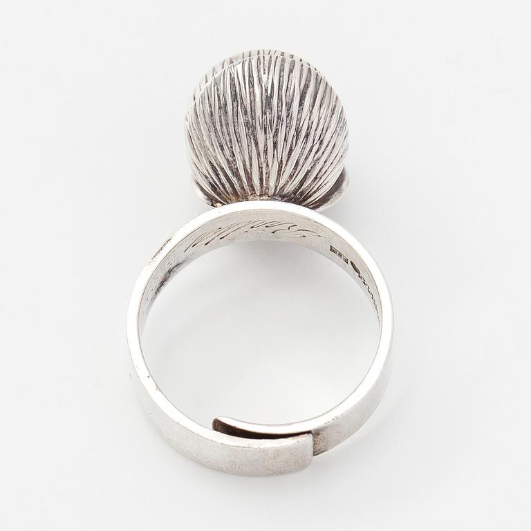 Elis Kauppi, sormus, ametisti, hopea, Kupittaan Kulta, Turku 1970.