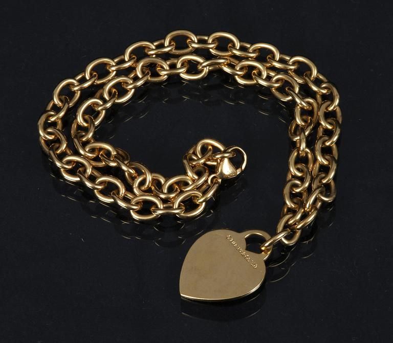 HALSBAND, 18 K guld, Tiffany & Co. 52 gram.