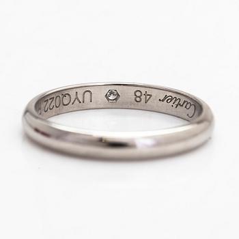 Cartier, ring, "1895", platina och en diamant ca 0.009 ct.