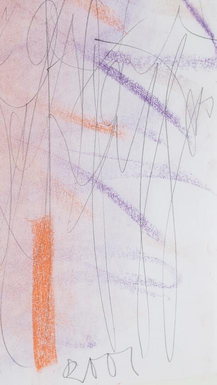 EDDIE FIGGE, mixed media, signed and dated 2001.