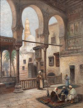 Frans Wilhelm Odelmark, "På en balkong, Kairo".