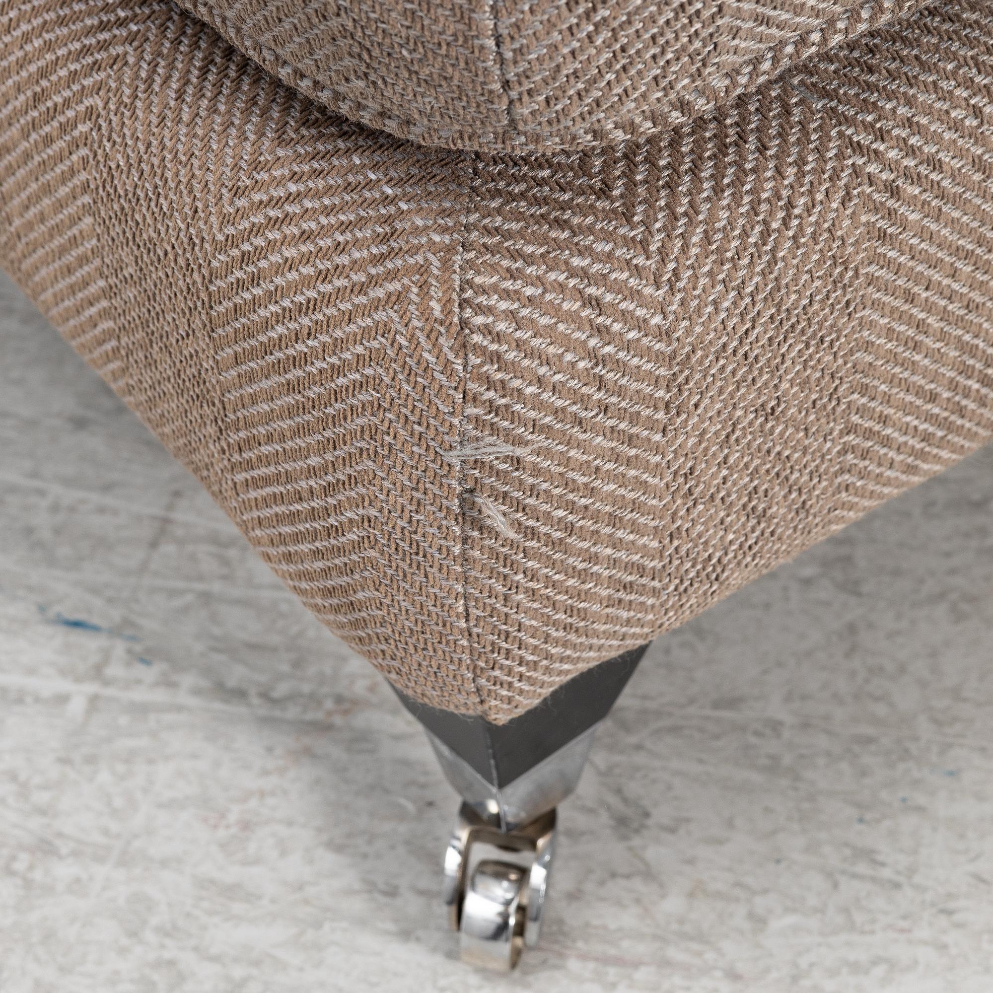 Fåtöljer med fotpallar, ett par, JIO möbler.