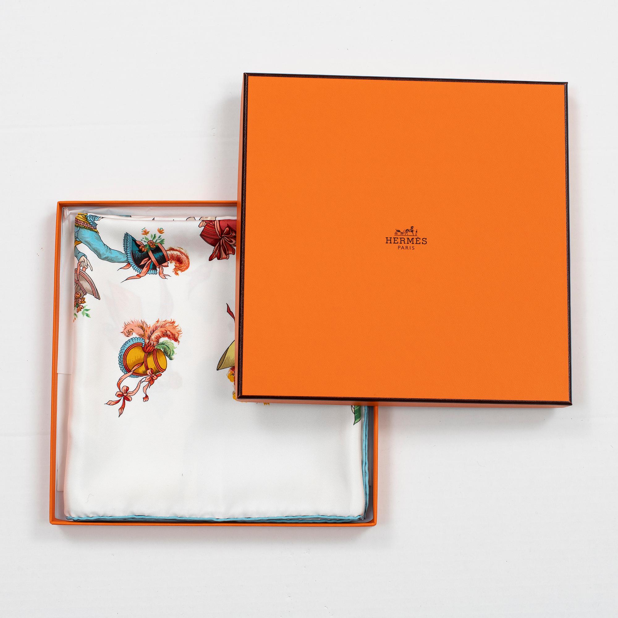 HERMÈS, scarf, 'Paris Modiste'.