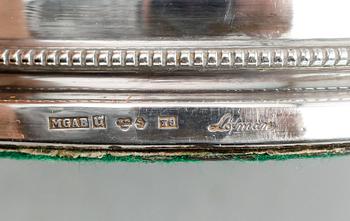 LJUSSTAKAR, 1 par, silver, Löfman, MGAB, Uppsala 1949.
