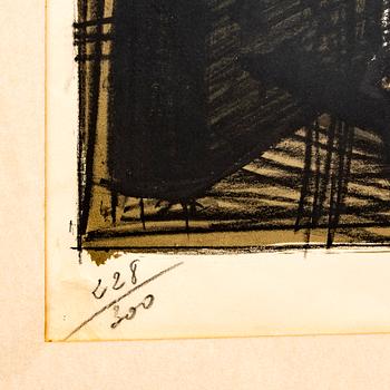 Bernard Buffet, lithograph in colours signed and numbered 228/300.