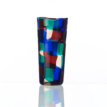 Fulvio Bianconi, a 'Pezzato' glass vase, Venini, Italy 1950's.