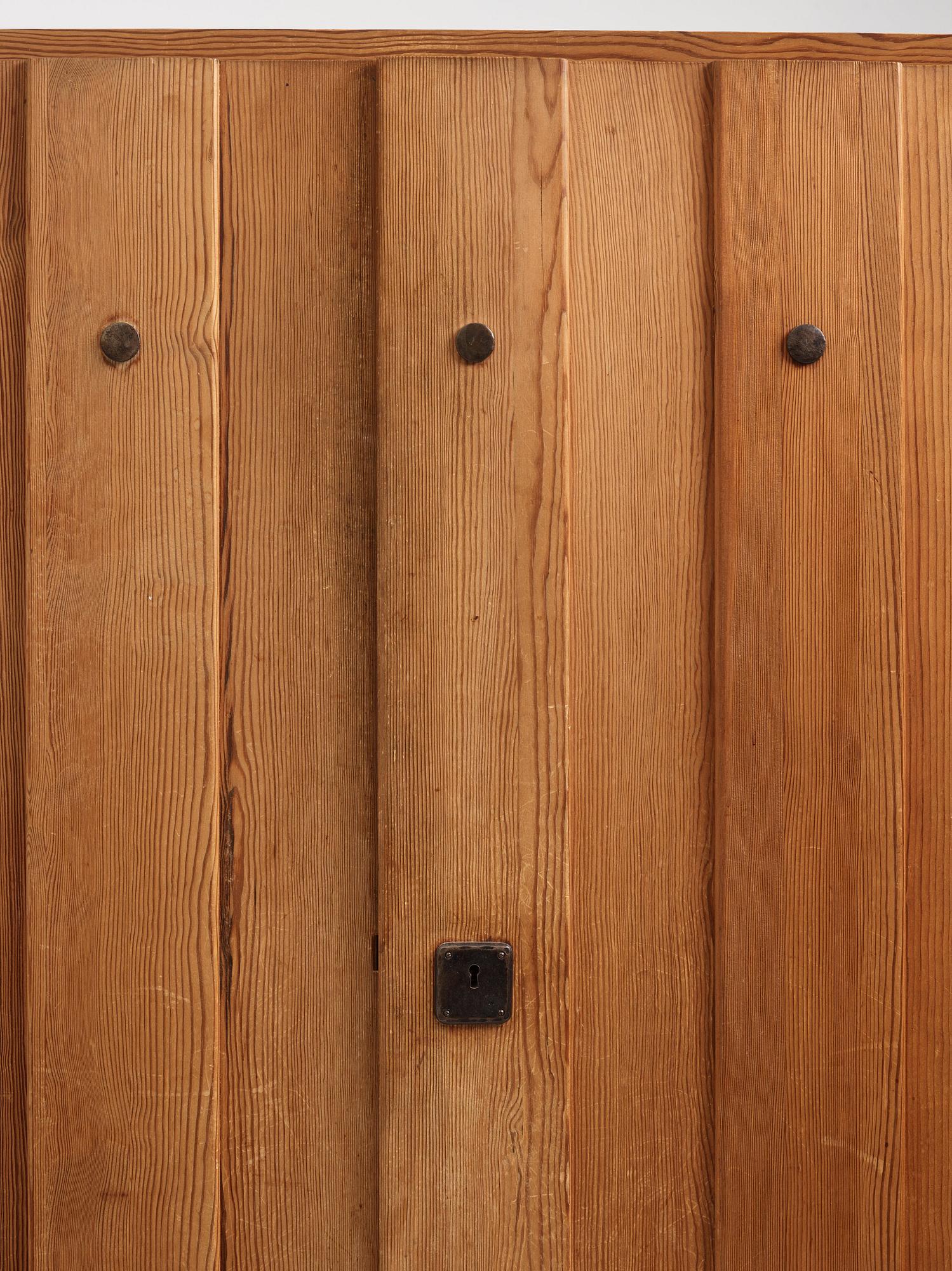 Axel Einar Hjorth, a stained pine 'Lovö' cabinet, Nordiska Kompaniet, Sweden 1930s.