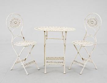 CAFÉMÖBLER, 3 delar, 1900/2000-tal.