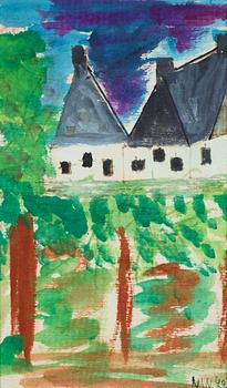 Nell Walden, watercolour on paper, signed and dated-72.