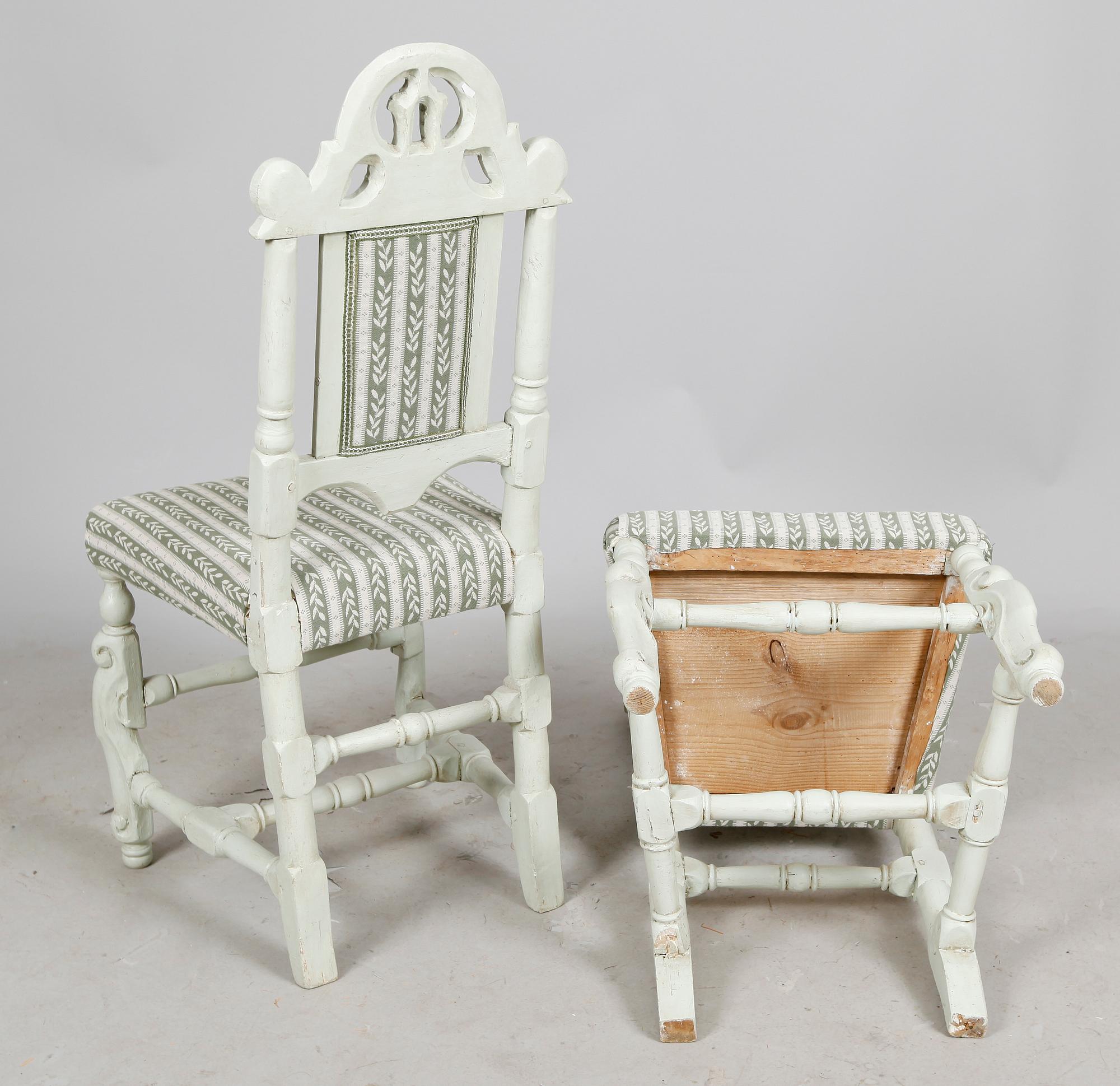 STOLAR, 1 par, barock, 1700-tal.