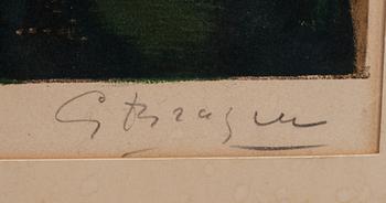 GEORGES BRAQUE, efter, färglitografi, signerad och daterad -39 i trycket, blyertsignerad o daterad 19/70.