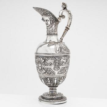 Vinkanna, sterling silver, London 1885, av Robert Roskell, Alan Roskell & John Mortimer Hunt.