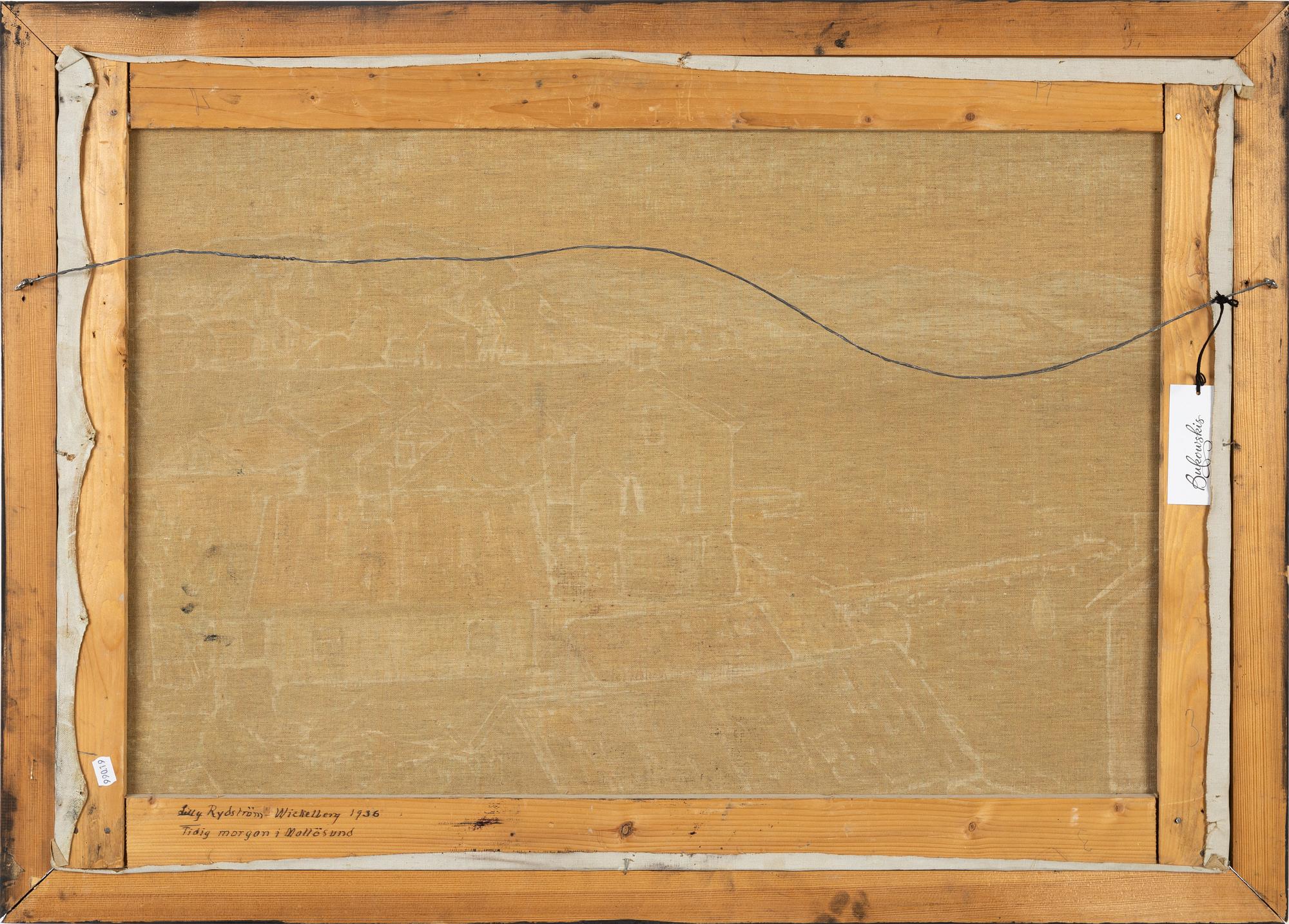 Lilly Rydström-Wickelberg, olja på duk, signerad och daterad 1936.