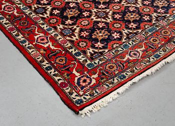 A rug, semi-antique/old, Veramin, ca 213 x 146 cm.