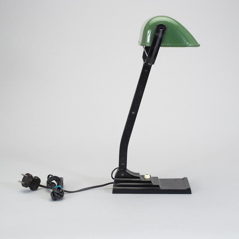 BORDSLAMPA, "ERPE", metall, Belgien, 1900-talets första hälft.