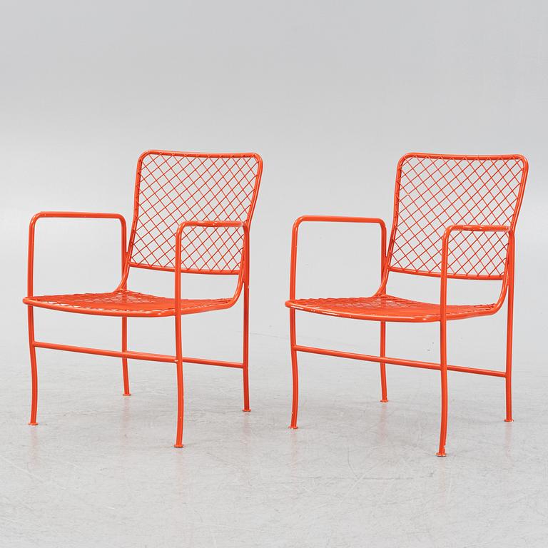 Josef Frank, karmstolar ett par, modell 591, Firma Svenskt Tenn.