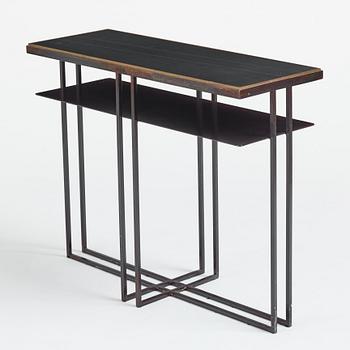 Richy Almond, a "Slate Cross Binate Side Table", Novocastrian, England, post 2015.