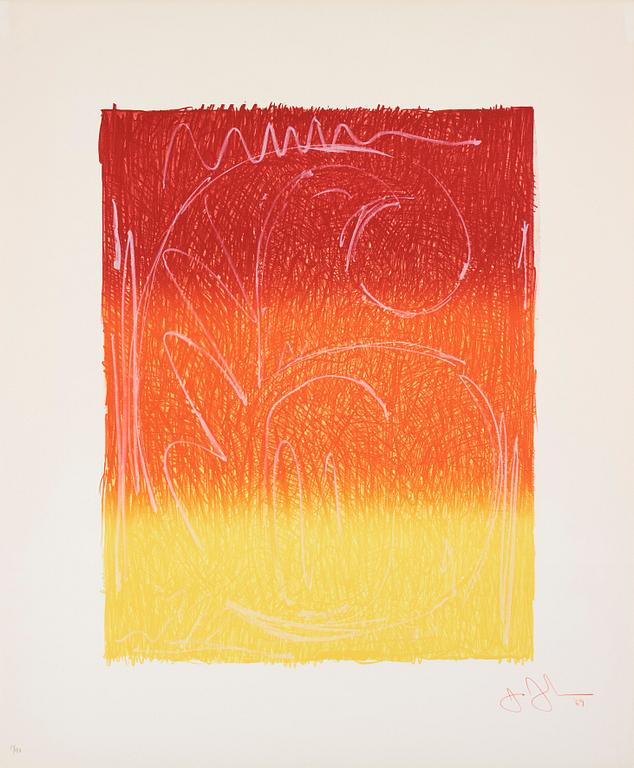 Jasper Johns, "Figure 6", from "Color Numeral Series".