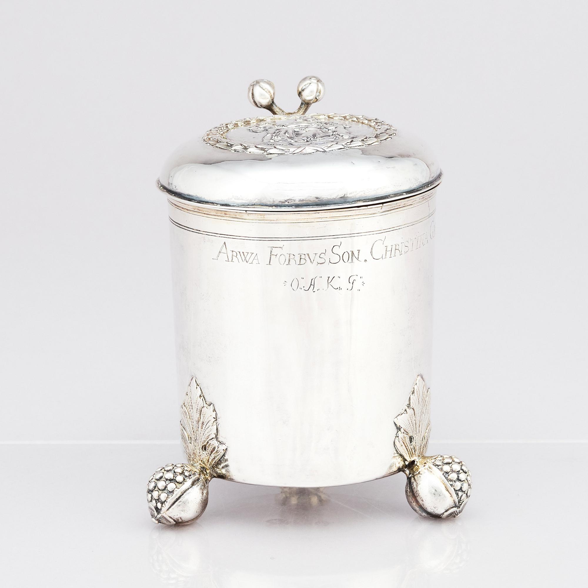 An early 18th century silver tankard, unidentified makers mark, Moscow 1700-1710.