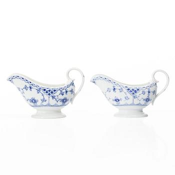 Royal Copenhagen, servisdelar 4 st, "Musselmalet", Danmark.