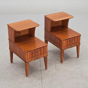 SÄNGBORD, ett par, 1930/40-tal.