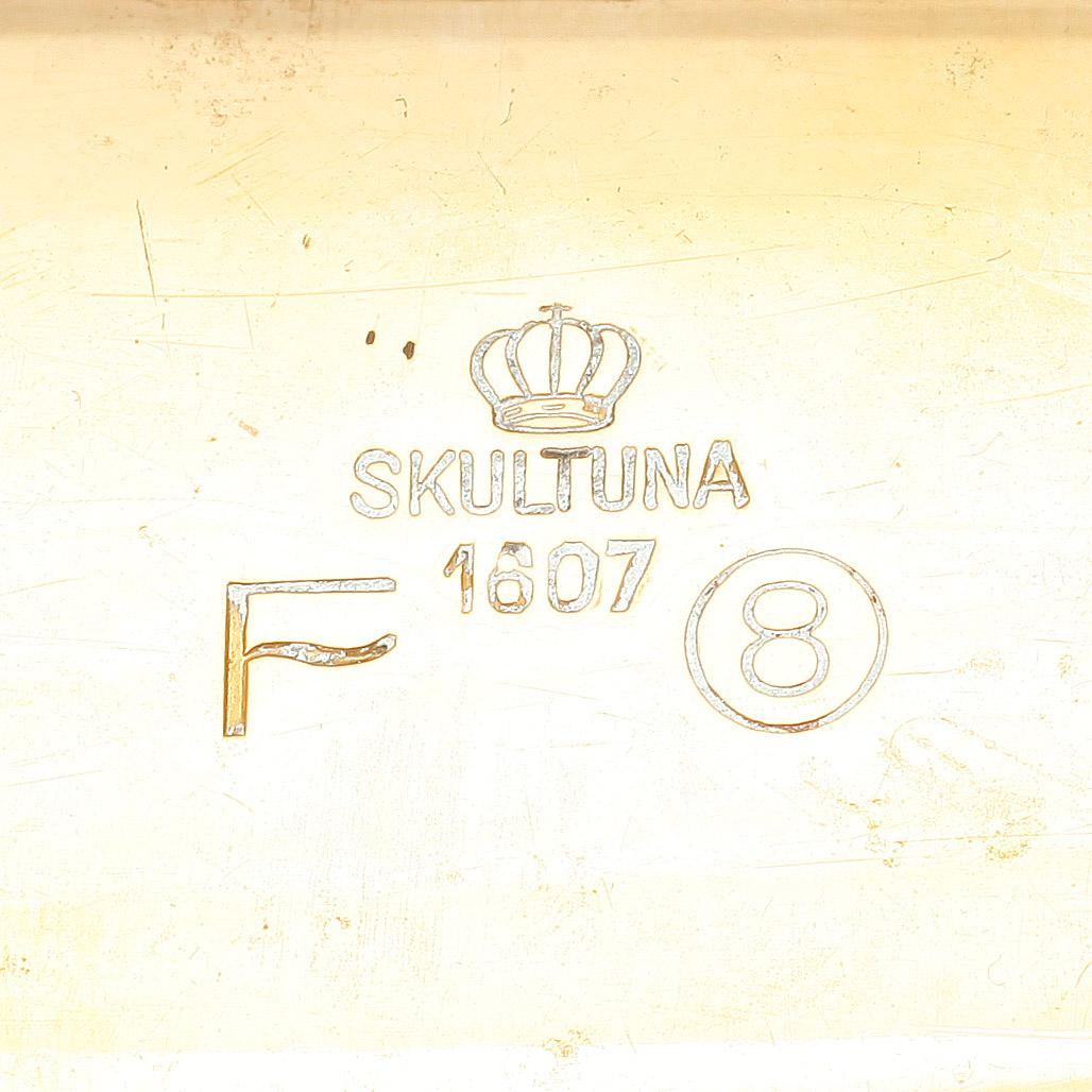 PLUNTA OCH SUPKOPPAR, 1+10st, mässing och förgylld mässing, Pierre Forsell, Skultuna.