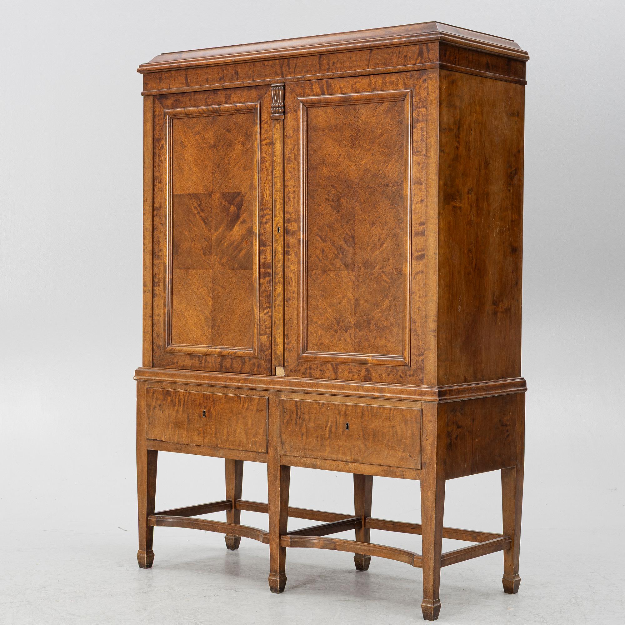 A cabinet, Carlsson & Reike FMöbleringsaffär, Stockholm, early 20th Century.