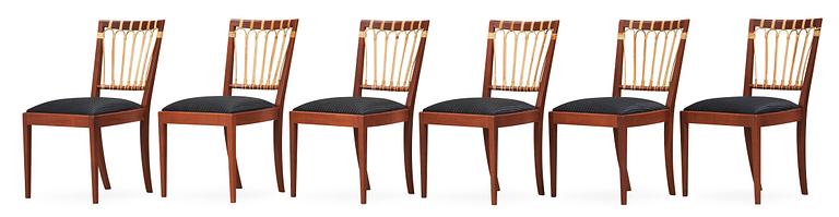 JOSEF FRANK, stolar 6 st, Firma Svenskt Tenn.