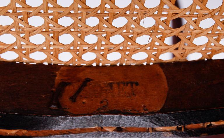 KARMSTOLAR, 3 st, bla Thonet, 1900-talets första hälft.