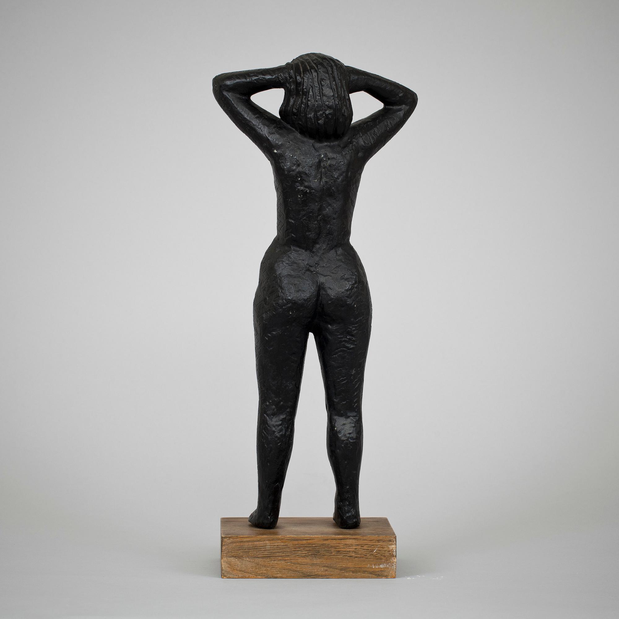 ERIC ELFVÉN, skulptur, brons, sign på sockel.