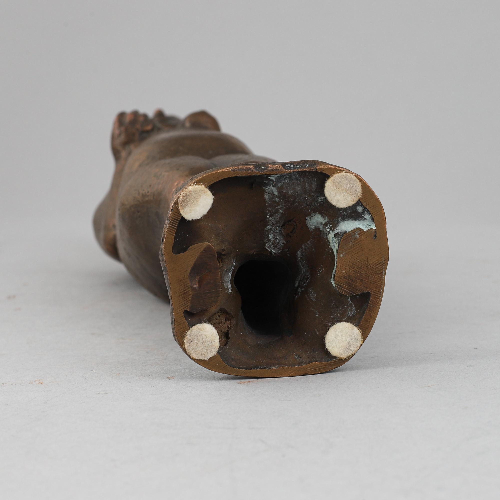 Bror Marklund, bronze sculpture. Signed Bror Marklund, numbered 11/85, dated 1945.